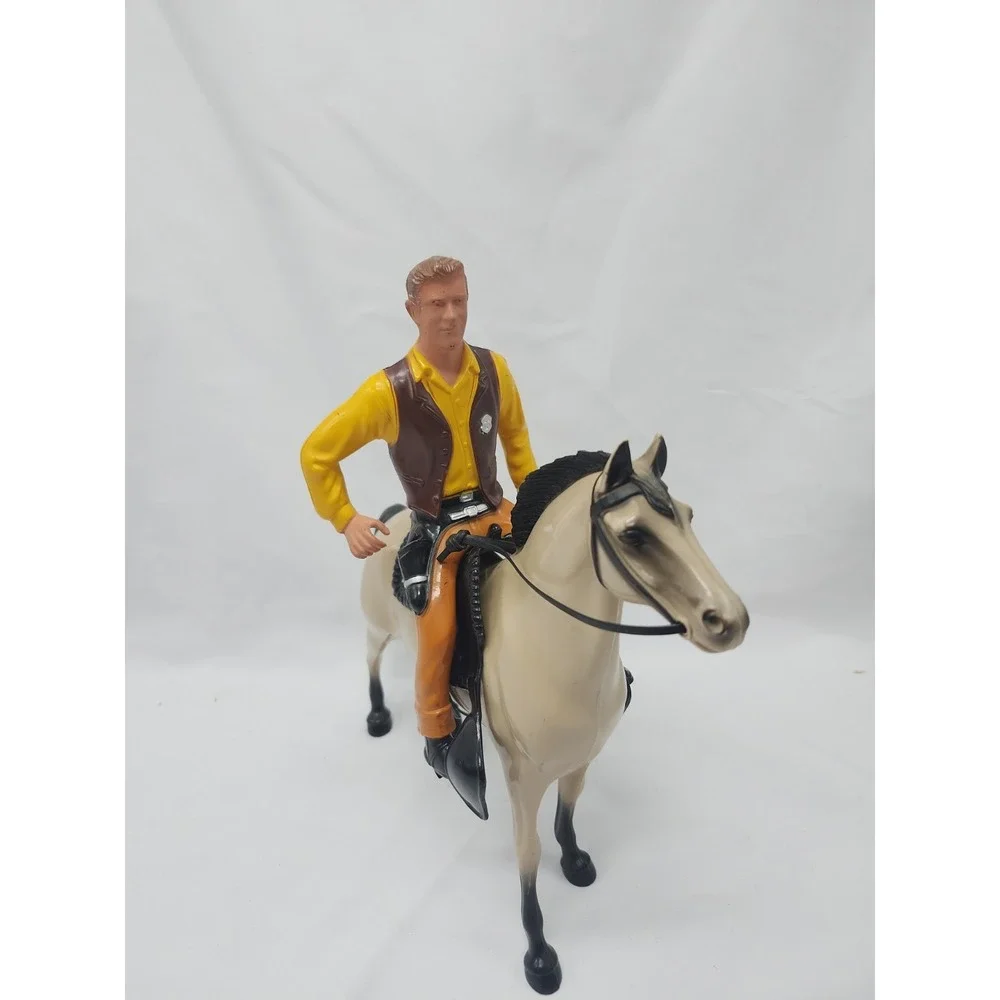 Vintage 1950's HARTLAND MARSHAL Matt Dillon GUNSMOKE W/ Horse And Saddle